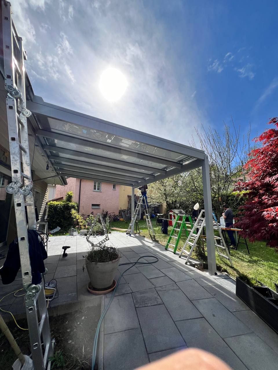 Pergola toiture vitrée